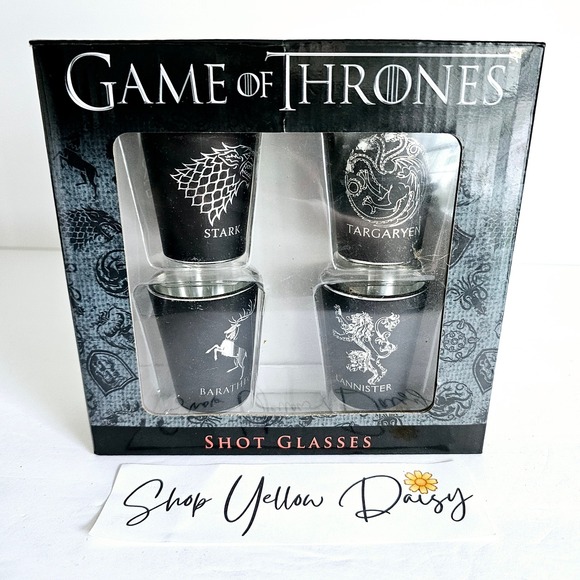 Official Game Of Thrones Shot Glass Set Of 4 NIB‎ - M361.1 - Picture 1 of 3